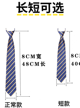 【滴滴专车服装】滴滴专车领带长款短款蓝黄条纹拉链款男女通用
