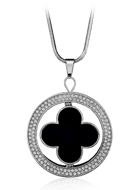 长款秋冬百搭大气日韩挂件毛衣链