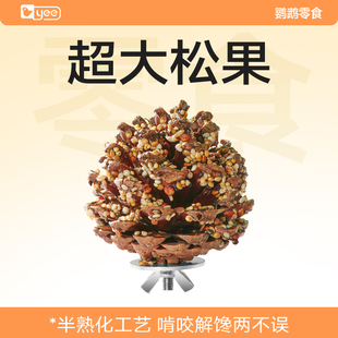 yee鹦鹉奖励零食棒磨喙松果球训练玄凤牡丹专用啃咬玩具鸟粮用品