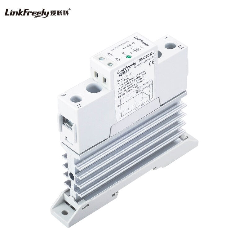 爱联科（LinkFreely）直流控交流小型导轨安装单相固态继电器220V