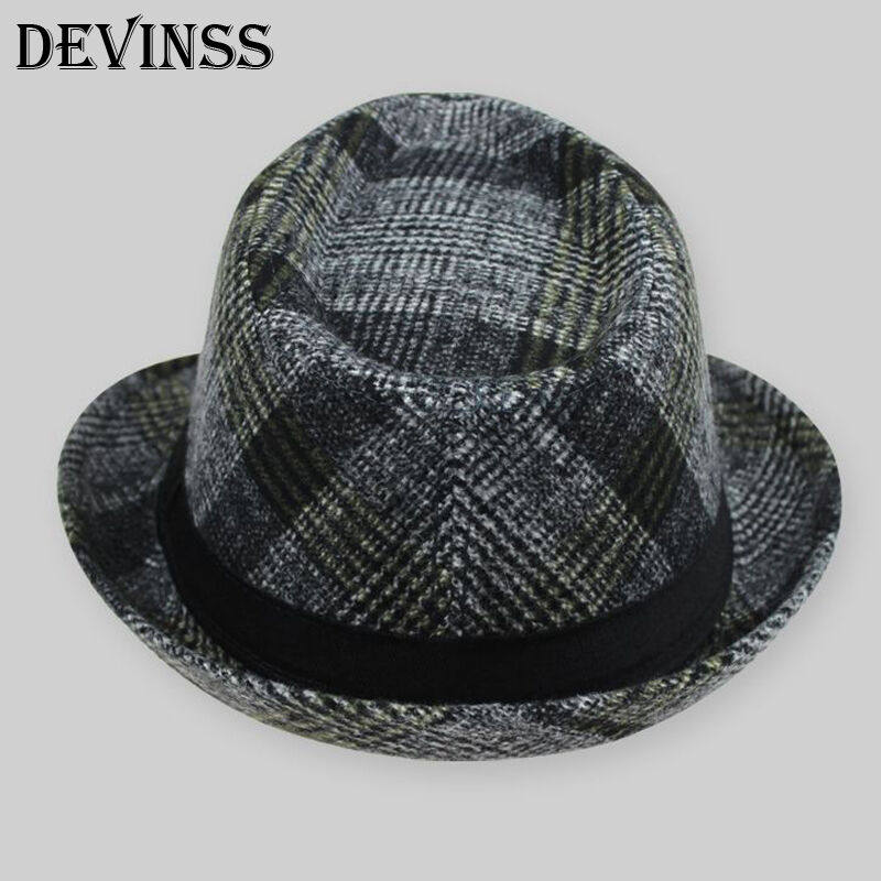 DEVINSS礼帽男秋冬季保暖小礼帽休闲毛呢帽子时尚爵士舞帽子帅气怎么看?