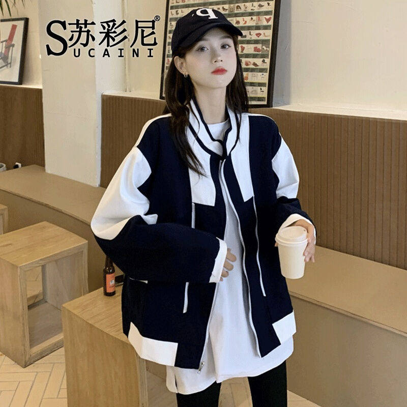 苏彩尼短外套女2022年春秋季新款学院风小个子宽松显瘦棒球服上衣使用感如何?