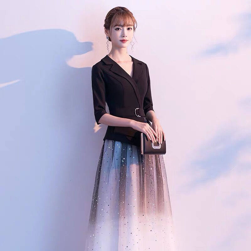 诺丽缇气质宴会晚礼服长款2021新款平时可穿主持人年会演出梦幻星怎么样,好用不?
