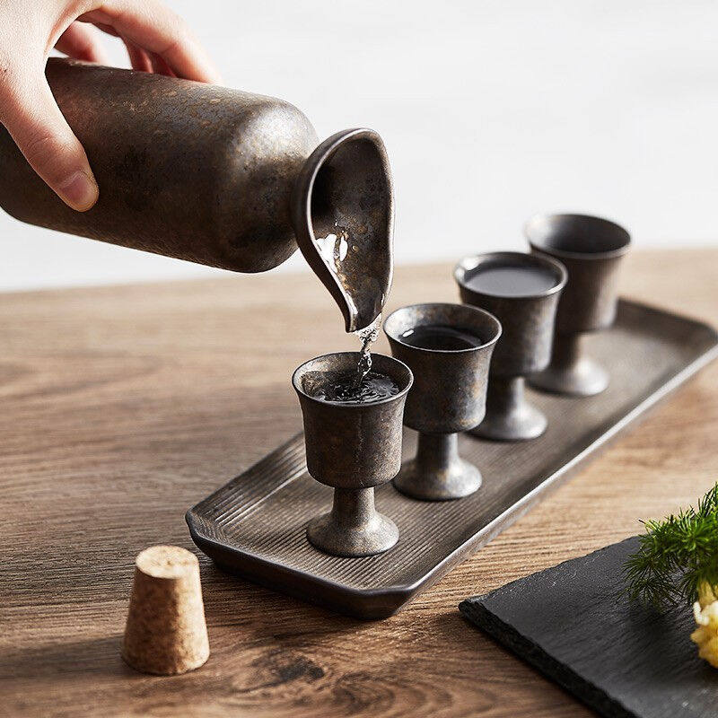 致印日式温酒器花雕酒黄酒温酒壶中式烫酒壶家用热酒器煮酒壶仿古