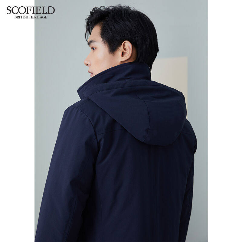 scofield冬季新品商务休闲时尚棉服外套smjpa49004藏青色175