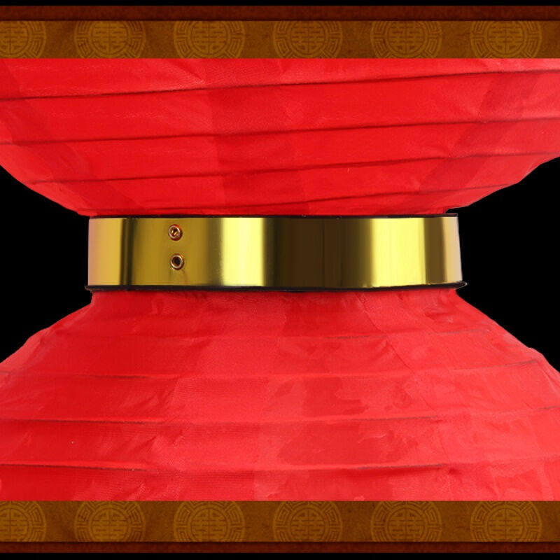 磊强大红灯笼串冬瓜长形串灯笼新年春节装饰布置定做绸布冬瓜串广