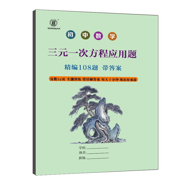 初中数学三元一次方程专项训练