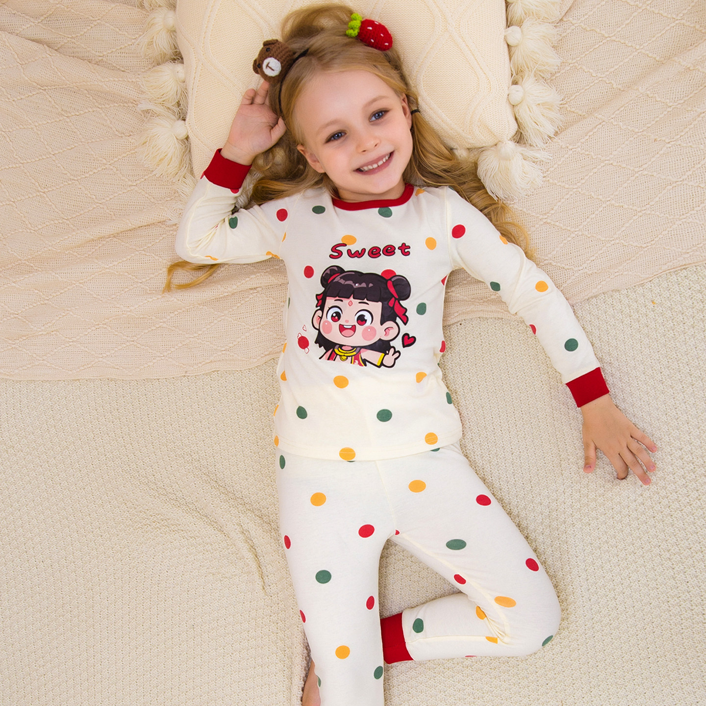 女童哪吒内衣套装纯棉儿童线衣线裤宝宝秋衣秋裤睡衣打底家居服潮,童装/婴儿装/亲子装,内衣套装,淘宝优惠券,粉丝福利购,淘宝优惠卷