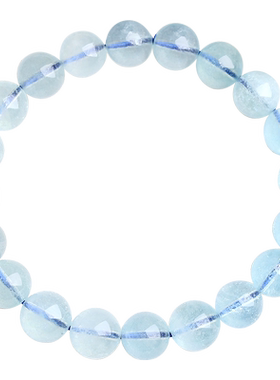 天然冰种海蓝宝石手链