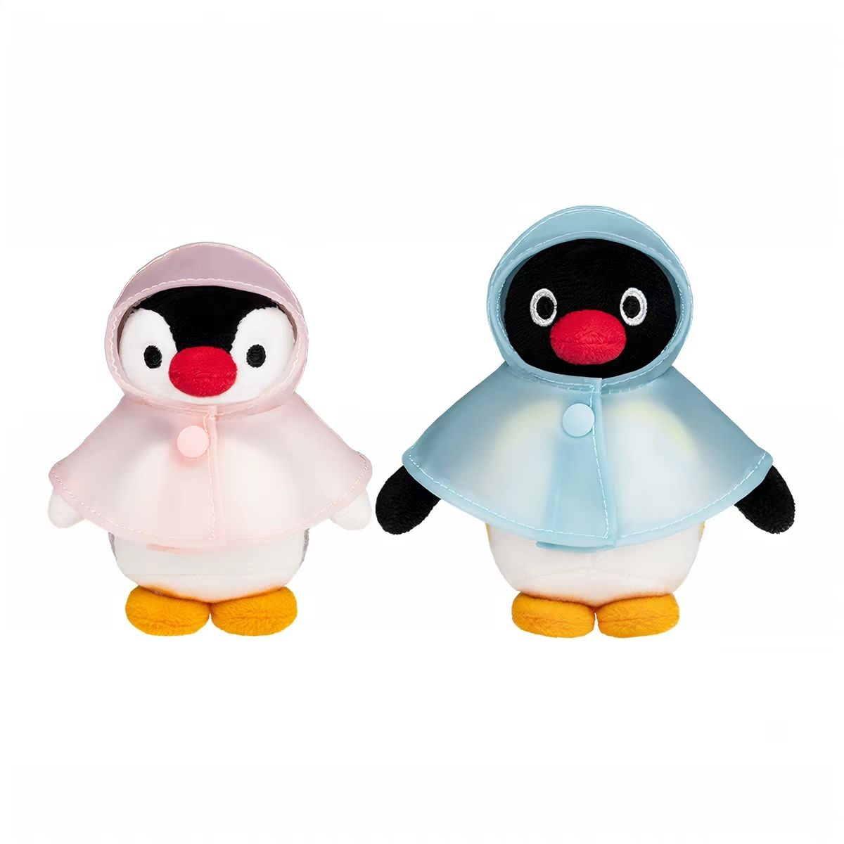 KKV Pingu MINI雨衣对子毛绒挂饰可爱企鹅玩偶公仔挂件礼物包挂图片