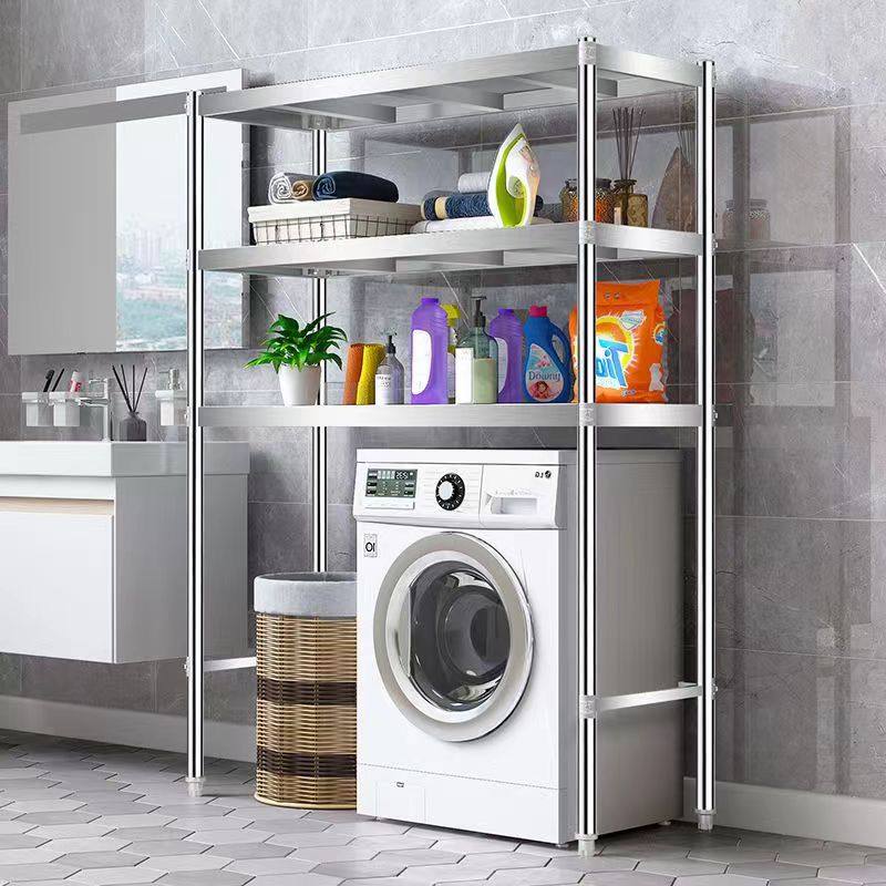 304不锈钢置物架厨房高脚落地微波炉3层架家用冰箱柜收纳洗衣机架,收纳整理,洗衣机置物架,淘宝优惠券,粉丝福利购,淘宝优惠卷