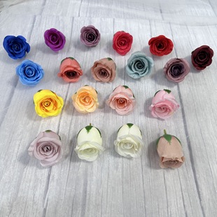 5厘米仿真玫瑰花头婚庆插花墙上装饰花瀑布摄影道具花朵配饰假花