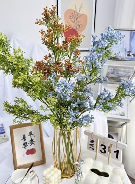 仿真花婚庆装饰夕雾插排花桌瓶花