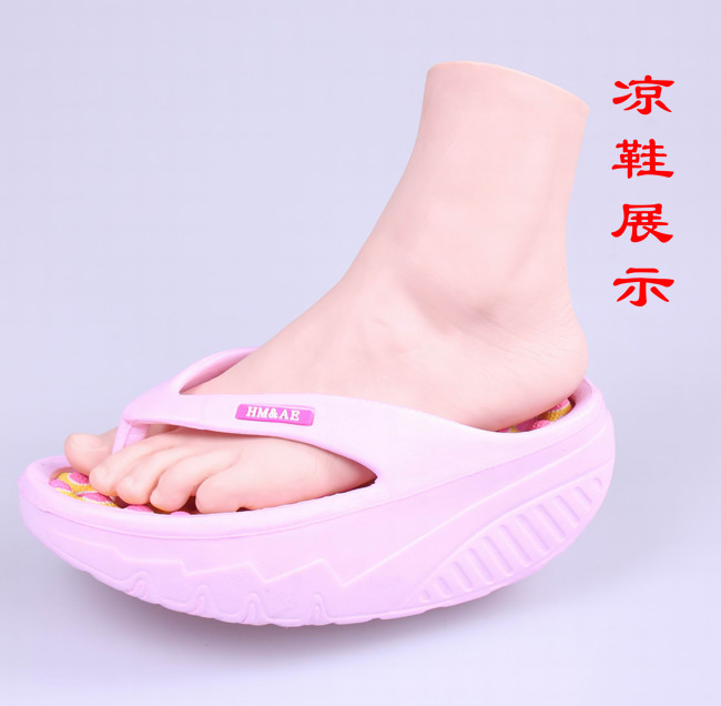 仿真女脚足模画美脚高跟鞋展示道服装模特