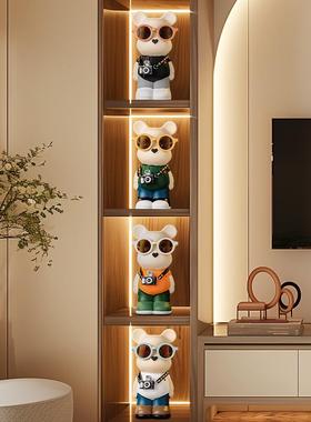 大气奇趣卡通公仔小熊陶瓷摆件