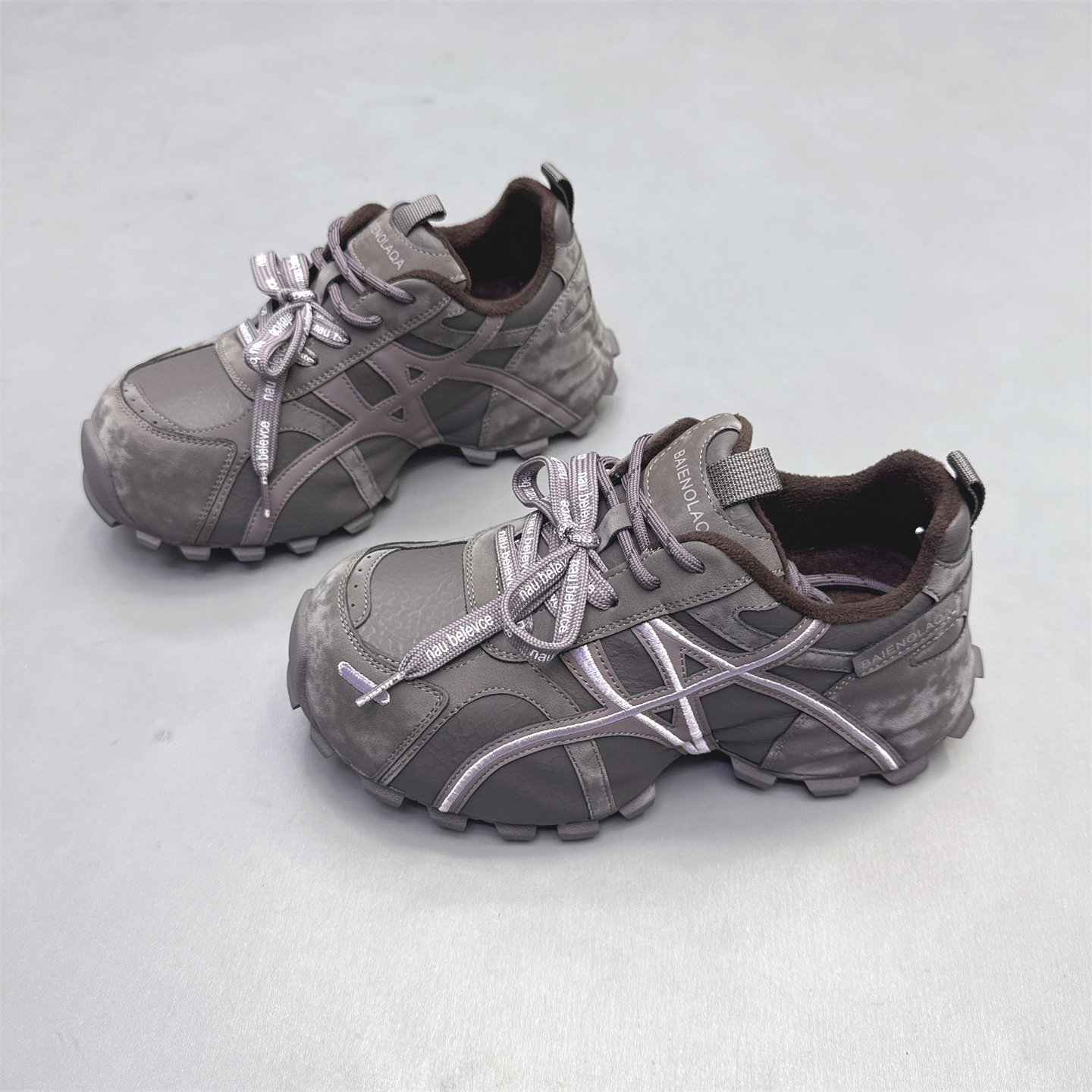 真皮女鞋韩版厚底小蛮腰阿甘鞋潮