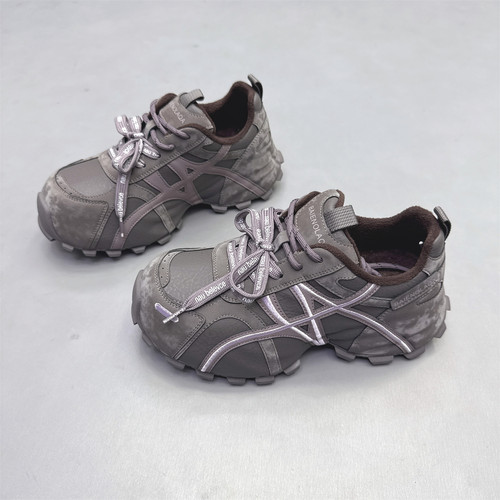 真皮女鞋韩版厚底小蛮腰阿甘鞋潮