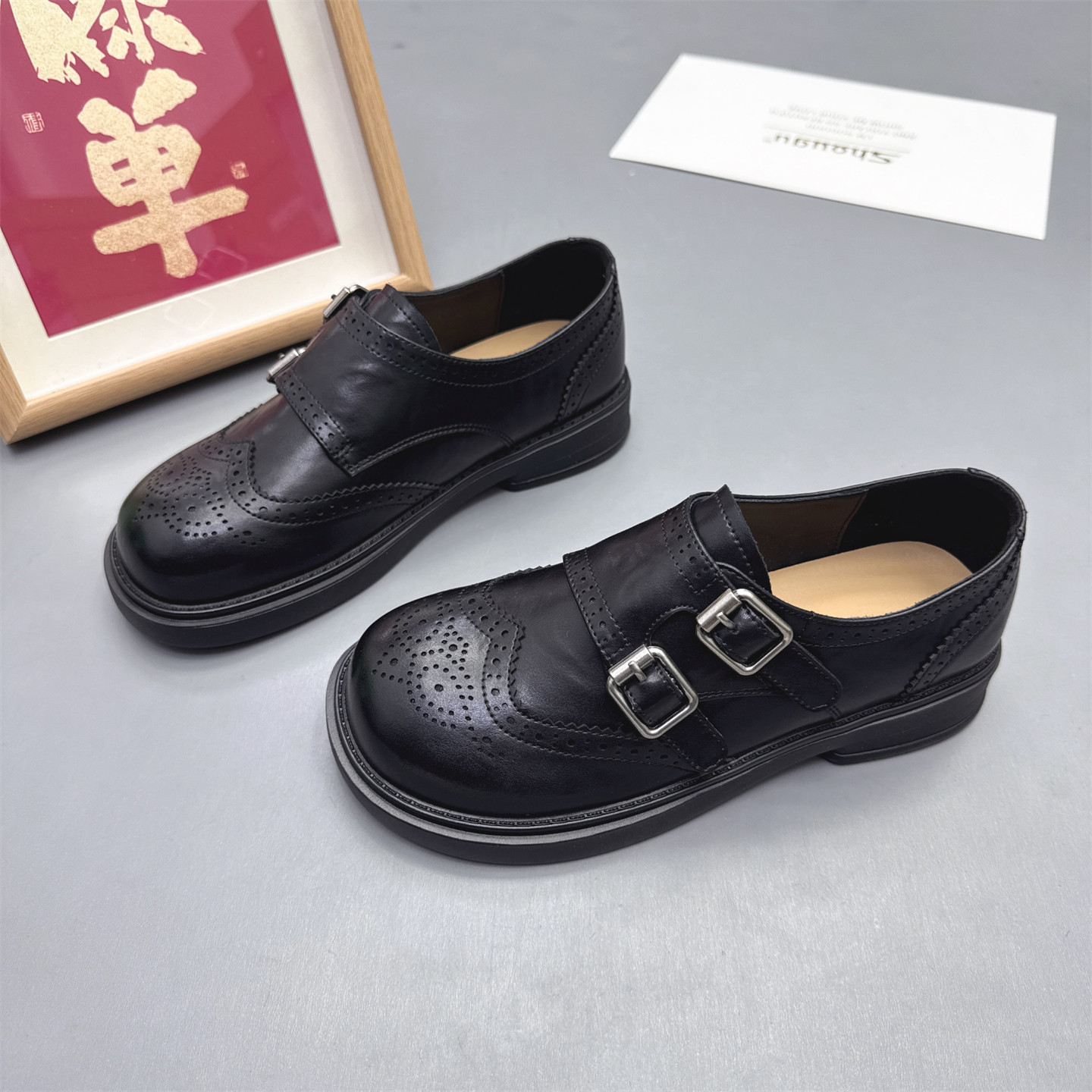 复古镂空雕花布洛克鞋女单鞋2026春新款皮带扣乐福鞋英伦风小皮鞋,女鞋,牛津鞋/布洛克鞋/德比鞋,淘宝优惠券,粉丝福利购,淘宝优惠卷