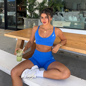 DYE新品 Scrunch2蜜桃提臀高腰紧身三分裤 女V领运动跑步瑜伽文胸