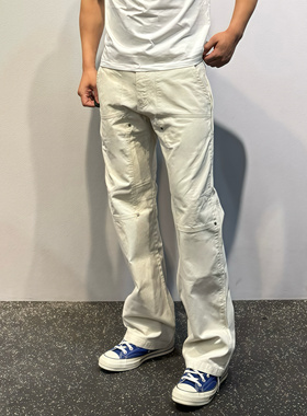 【卡秋山】木马人水洗微喇四季cleanfit珠帆工装裤伐木裤直筒长裤