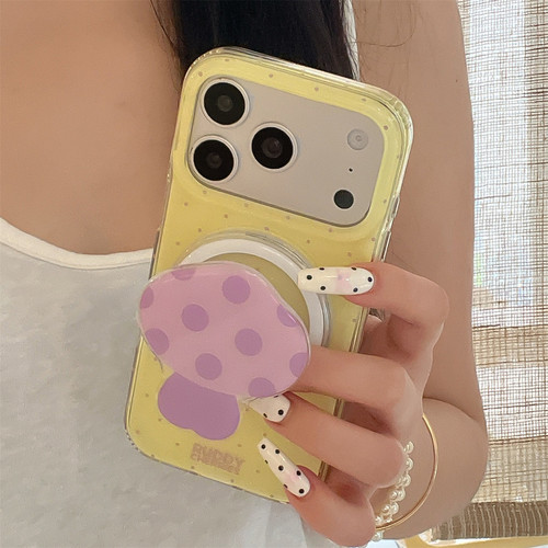 磁吸蘑菇防摔iPhone手机壳