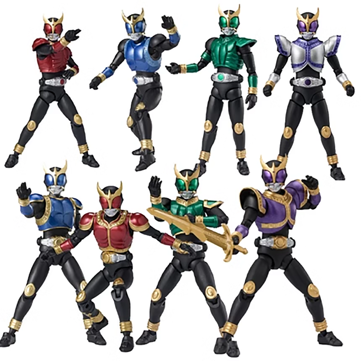 现货万代食玩盒蛋假面骑士掌动XX kuuga 空我古伽 全能 青龙 天马