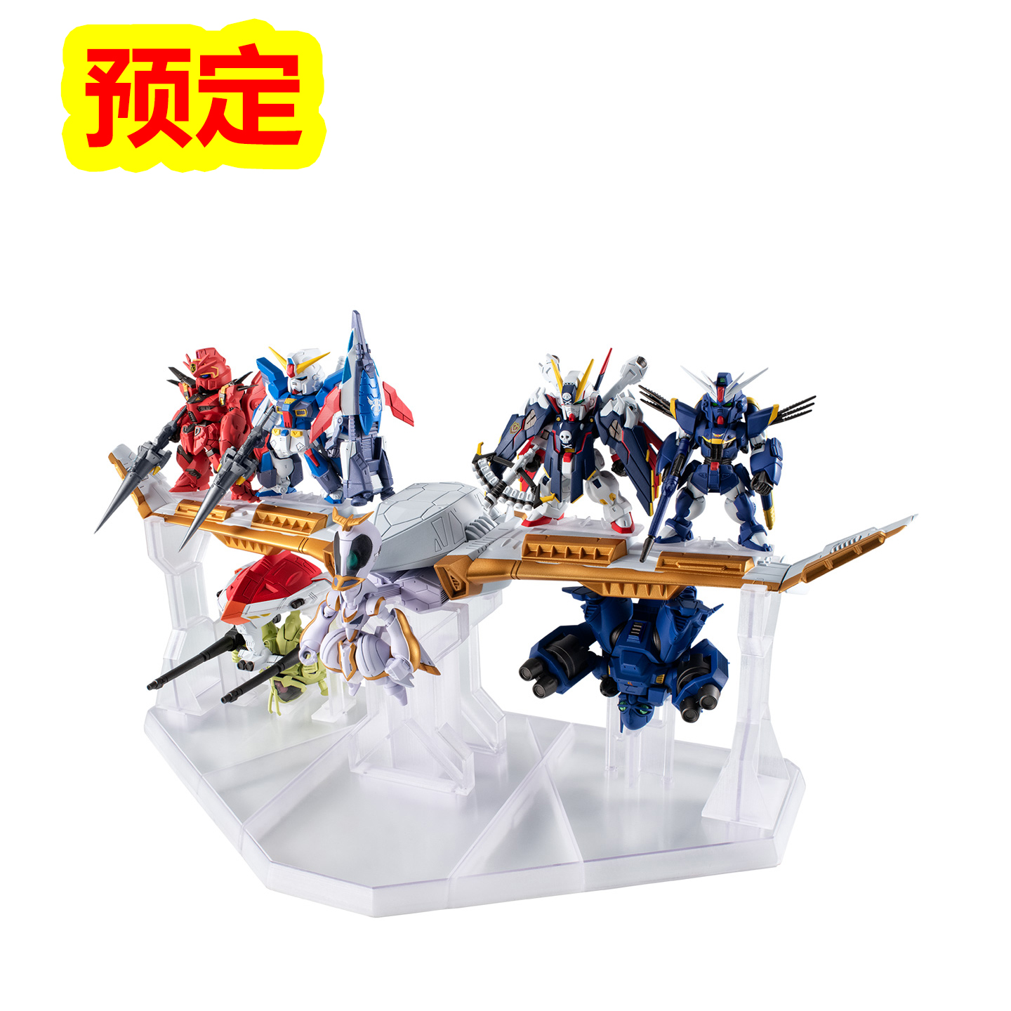 预定万代食玩 PB converge 机动战士高达F91 海盗X 钢铁的7人
