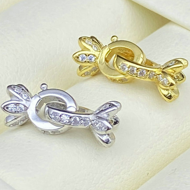 s925纯银扣子花朵装饰扣