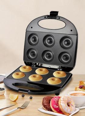 6片甜甜圈机 烘焙机6孔甜甜圈机蛋糕机早餐机电饼铛Donut machine
