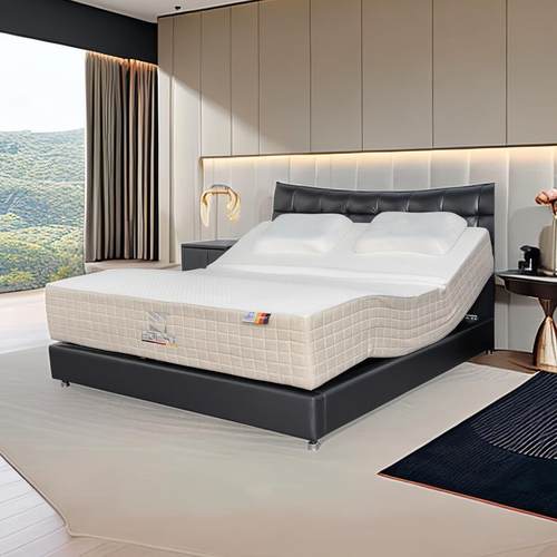 可升降双人床卧室婚床多功能升降床垫电动床智能床乳胶电动升降床