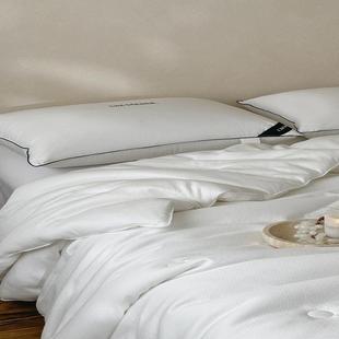 觅森高定莱卡全棉银丝厚织提花绗缝一体懒人春秋冬被亲肤透气被芯