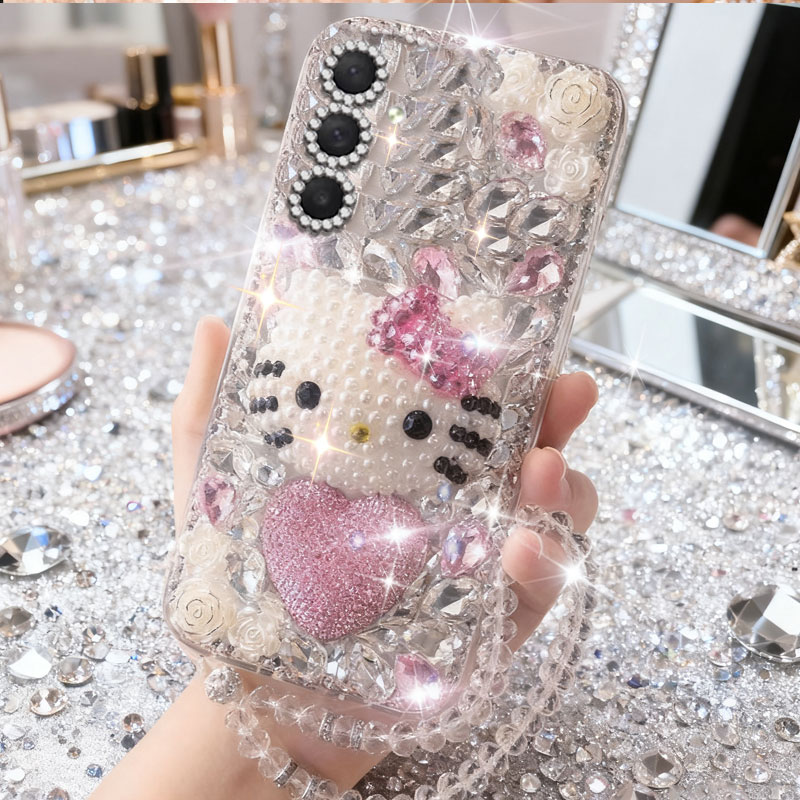 高端奢华镶钻手机壳，不掉钻，不发黄