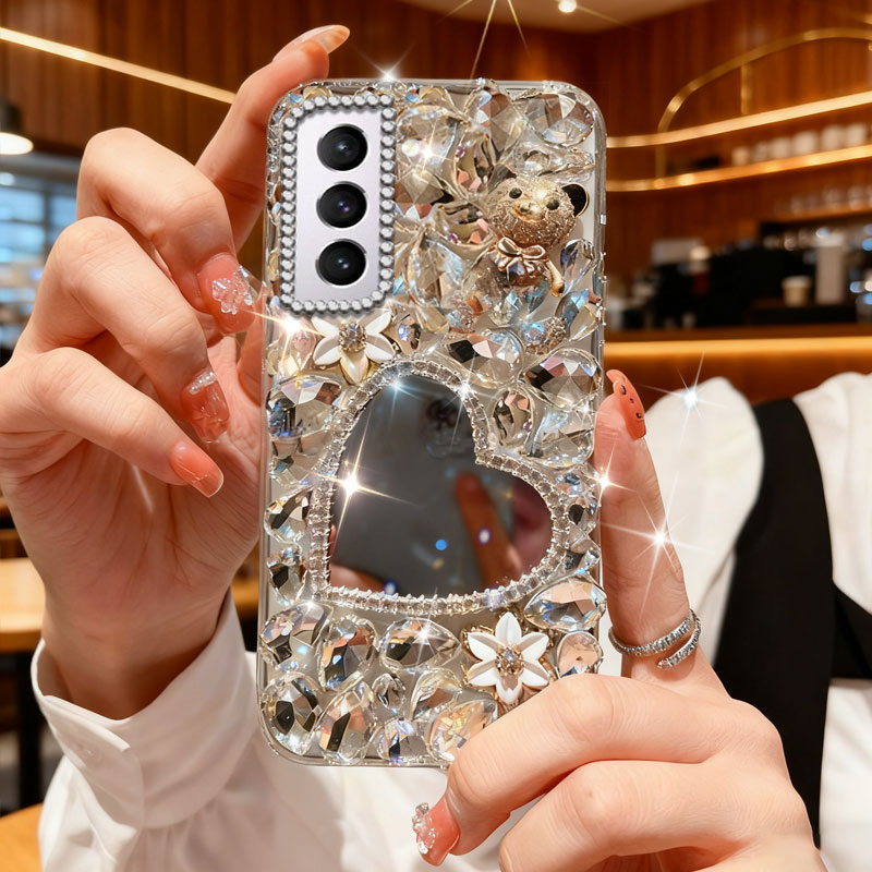 高端奢华镶钻手机壳，不掉钻，不发黄