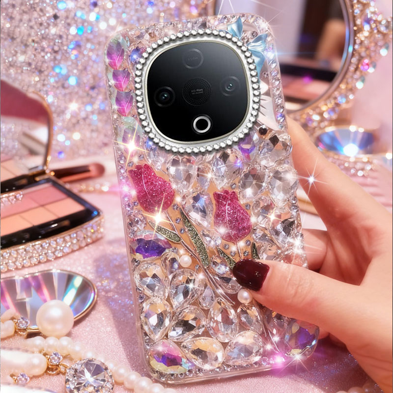 高端奢华镶钻手机壳，不掉钻，不发黄