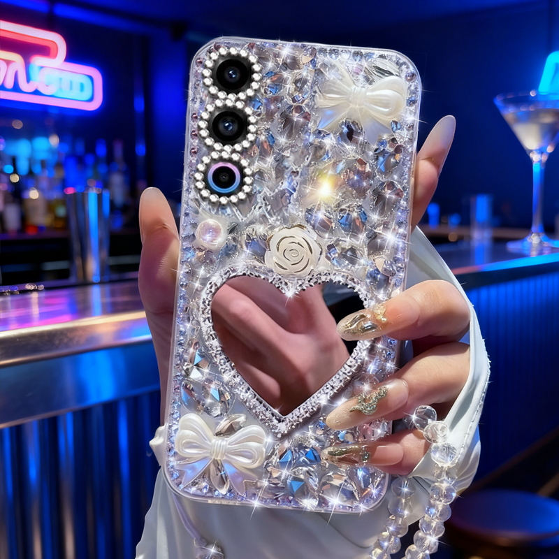 高端奢华镶钻手机壳，不掉钻，不发黄