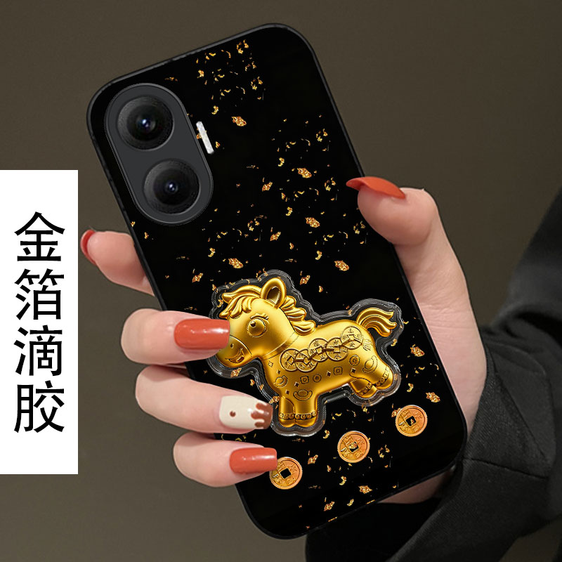 2026马年新款本命年，金箔滴胶，不掉色