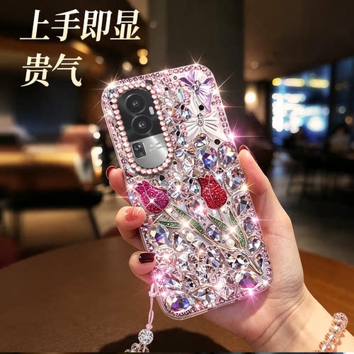 高端奢华镶钻手机壳，不掉钻，不发黄