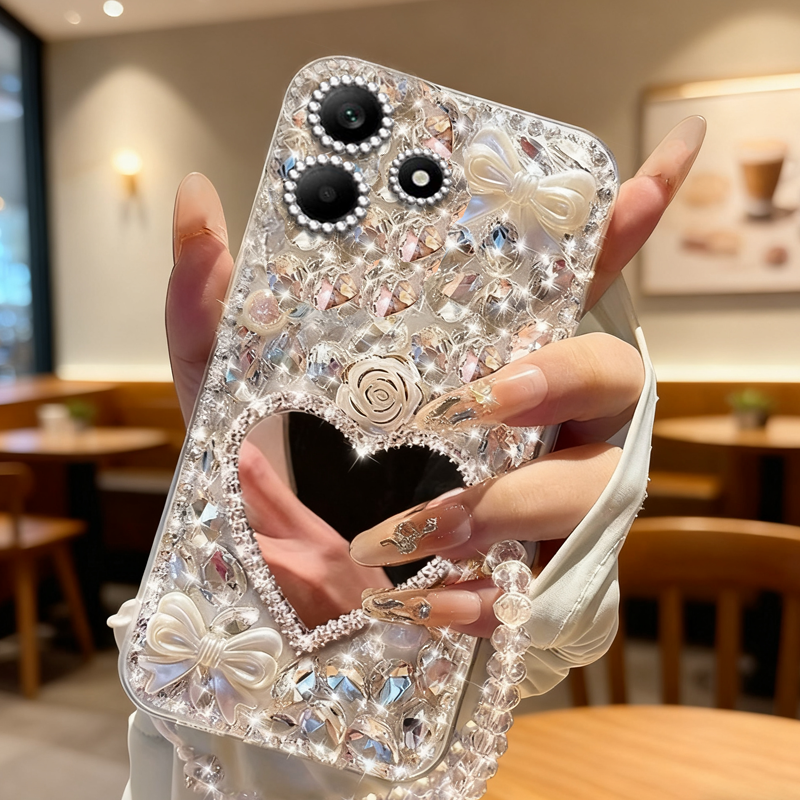 高端奢华镶钻手机壳，不掉钻，不发黄