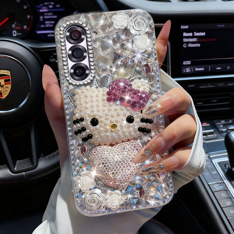 高端奢华镶钻手机壳，不掉钻，不发黄
