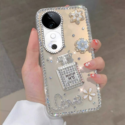 新品高级镶钻适用vivoS19手机壳外壳S20/2026年s12PRO保护套S18水钻Z7防摔y93秋冬S15e小众X100S网红S7e女款