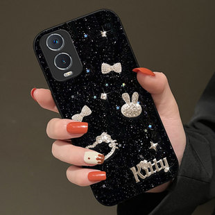 S18e外壳Y7s小众Y200i防摔Y200T X100女款 V27 2025年Y55s新款 高级细闪适用vivoY76s手机壳保护套Y50全包X100S