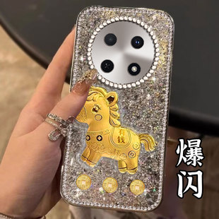 马年镶钻爆闪本命年适用华为畅享70手机壳情侣70S保护套9c高级感6新款 70z喜庆X7外壳20喜庆10c 40春节8T女款