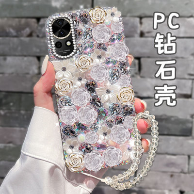 2025春天透明小清新适用华为nova12手机壳高级感12ultra网红5T外壳NOVA6SE保护套荣耀VFlip小众11防摔