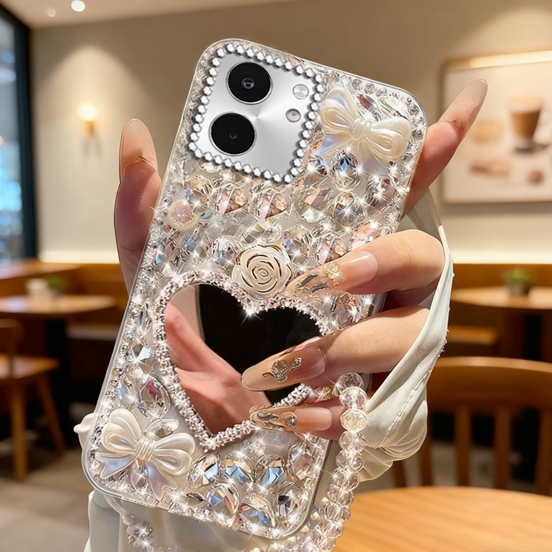 高端奢华镶钻手机壳，不掉钻，不发黄