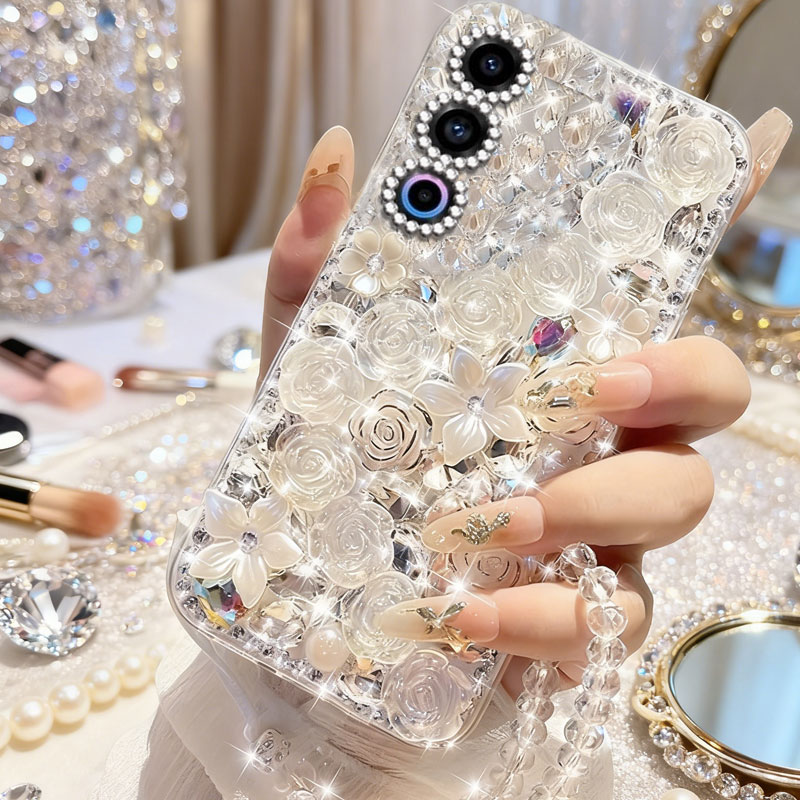 高端奢华镶钻手机壳，不掉钻，不发黄