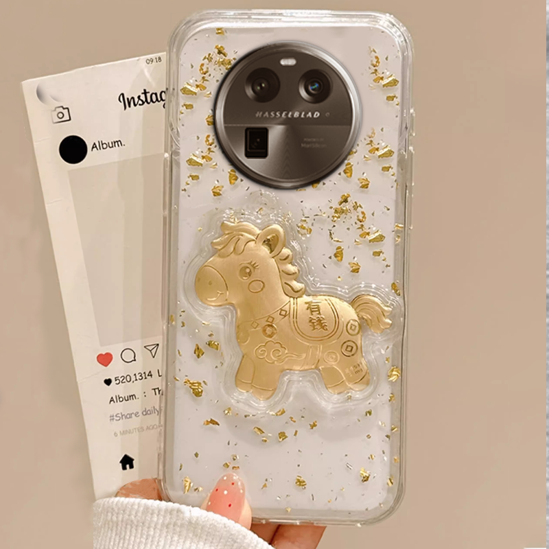 2026马年新款，透明高级金箔，不发黄