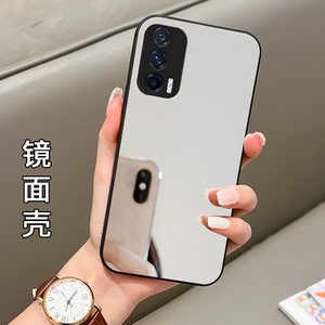 纯色镜面补妆带镜子适用iqooneo5手机壳5s活力版Neo6es女款noe7高级感vivo/iq00玻璃855防摔iqooPro 5g版iq7