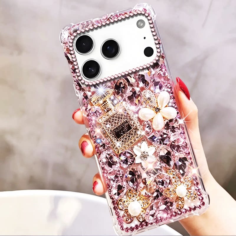 奢华上档次镶钻适用苹果iPhone17Promax手机壳新品15Pro网红8新款12透明17Pro保护套12Pro小众6SPLus水钻