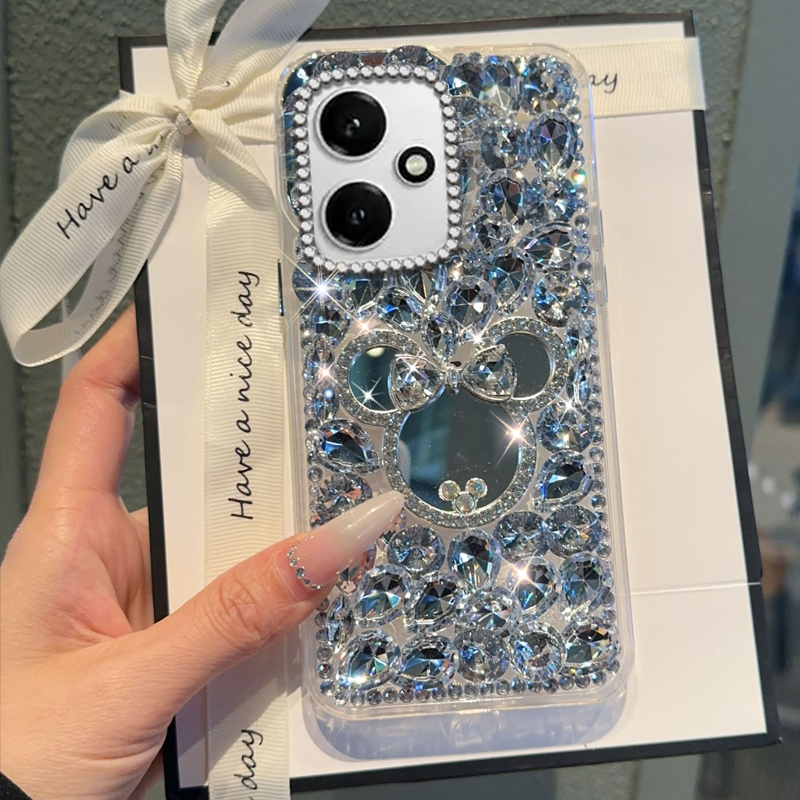 高端奢华镶钻手机壳，不掉钻，不发黄