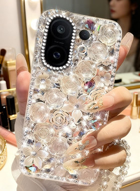 2026高端镶钻适用vivoS30手机壳网红Z3奢华X200mini全包S19满钻Y9s女款X200s新款S16防摔S20水钻X200新品X300